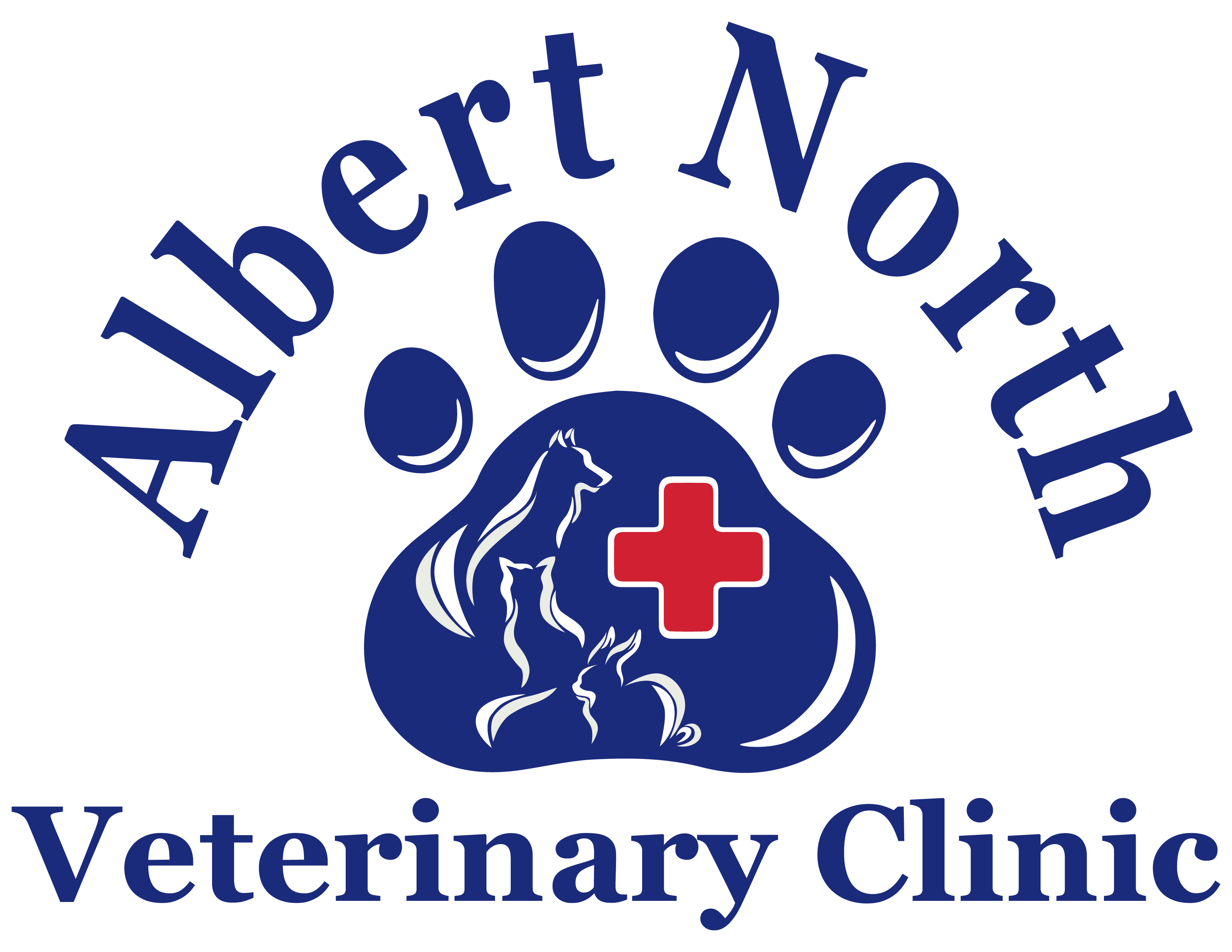 Logo of Albert North Veterinary Clinic in Regina, SK